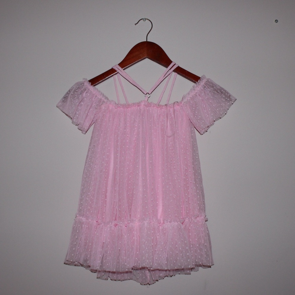 Little Mass Toddler Girl 2T Pink Dot Dress NWT Princess Fairy Dress
